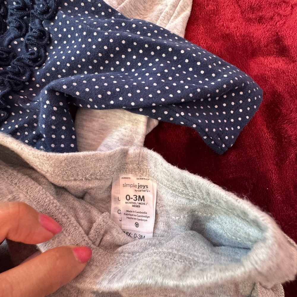 Simple Joys Baby Onesies - Blue and Gray